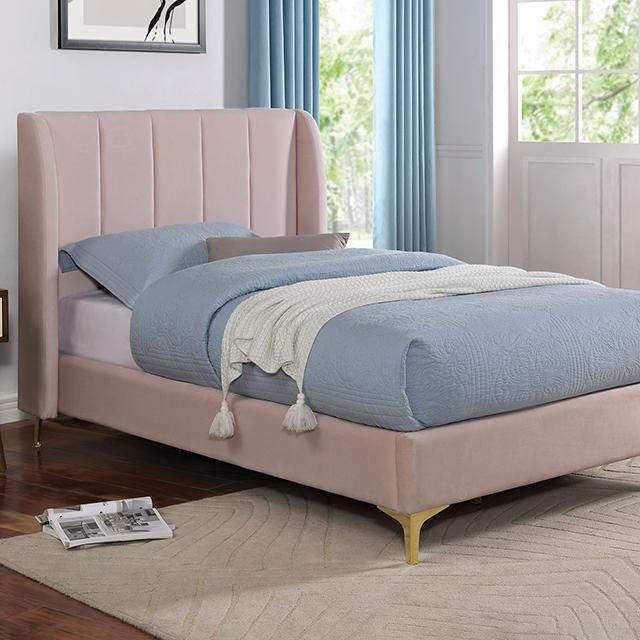 PEARL Full, Queen, & Twin Bed, Light Pink - Imperial Furniture (Las Vegas, NV) - Multi Location