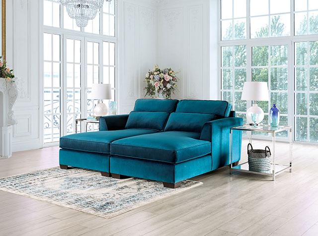 PEREGRINE Sectional, Teal - Imperial Furniture (Las Vegas, NV) - Multi Location