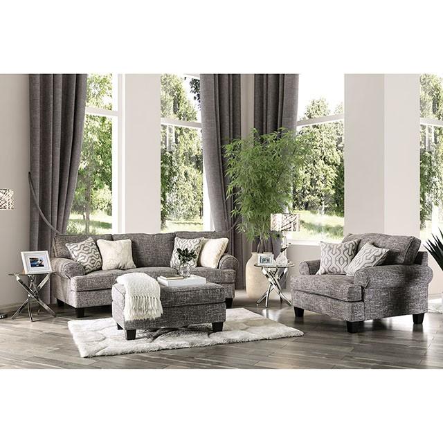 Pierpont Gray Ottoman - Imperial Furniture (Las Vegas, NV) - Multi Location
