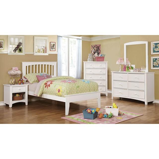 Pine Brook Cherry & White Full Bed - Imperial Furniture (Las Vegas, NV) - Multi Location