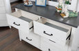 PRIAM Dresser, White/Gray - Imperial Furniture (Las Vegas, NV) - Multi Location