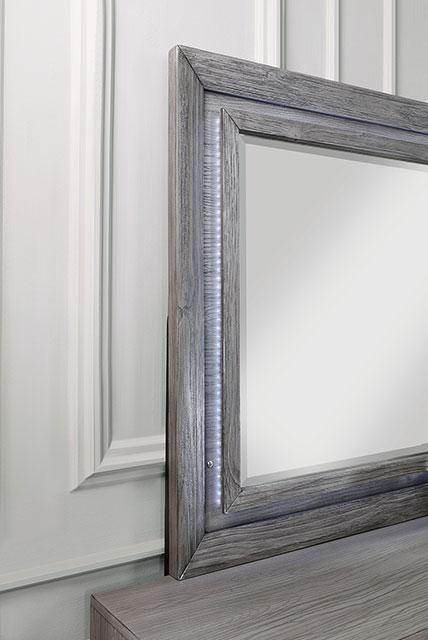 RAIDEN Mirror w/ LED, Gray - Imperial Furniture (Las Vegas, NV) - Multi Location