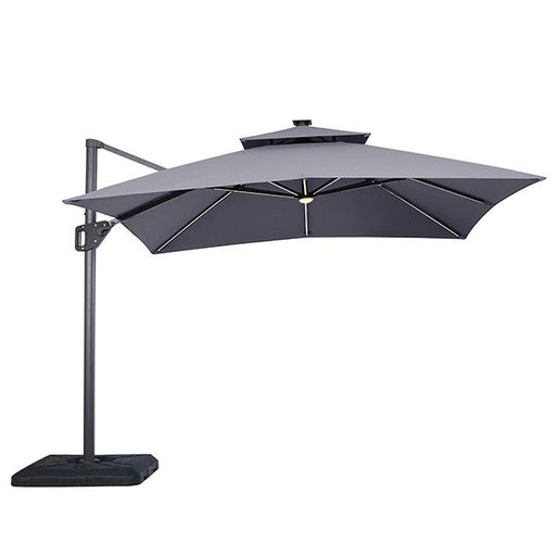 Sano 10 Ft Square Umbrella w/ Double Top w/ LED Light + 37" Large Base - Imperial Furniture (Las Vegas, NV) - Multi Location