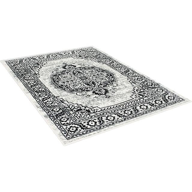 Serang Gray/Black 5' X 7' Area Rug - Imperial Furniture (Las Vegas, NV) - Multi Location