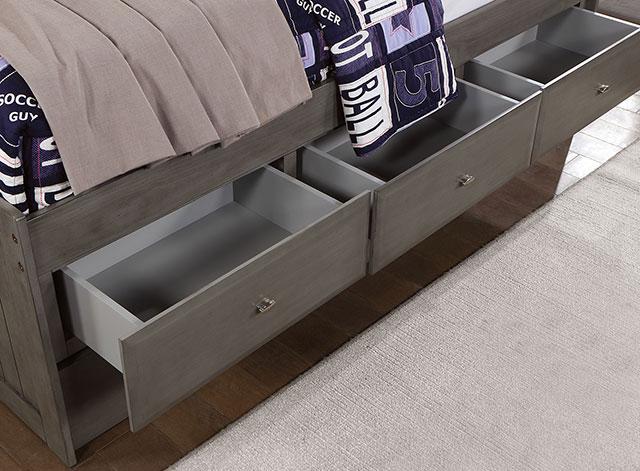 TIBALT Full DayBed w/ Trundle, Dark Gray - Imperial Furniture (Las Vegas, NV) - Multi Location