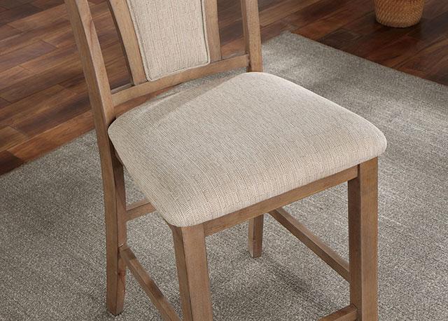 UPMINSTER Counter Ht. Chair (2/CTN), Natural Tone/Beige - Imperial Furniture (Las Vegas, NV) - Multi Location