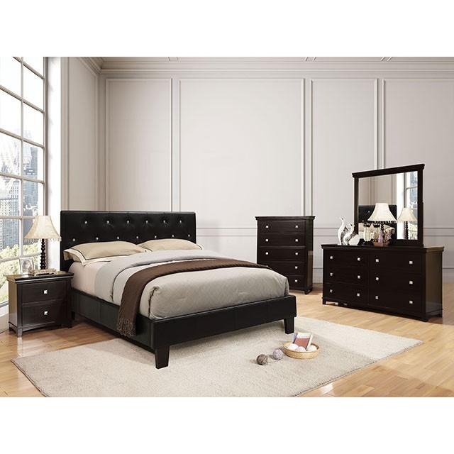 Velen Black Cal.King, E.King, Full, & Twin Bed Black & White - Imperial Furniture (Las Vegas, NV) - Multi Location