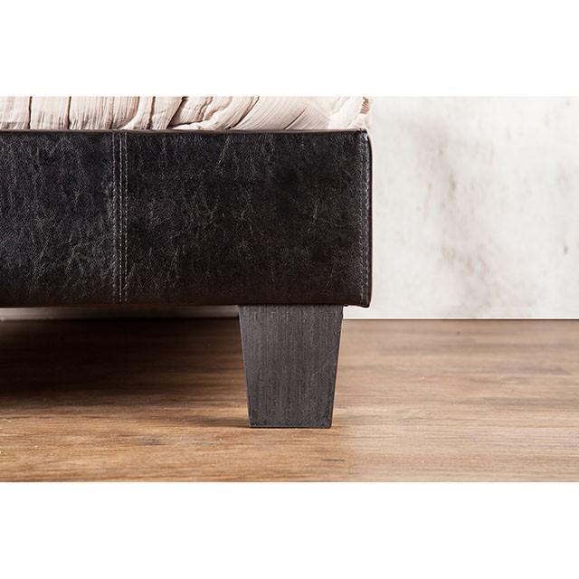 Velen Black Cal.King, E.King, Full, & Twin Bed Black & White - Imperial Furniture (Las Vegas, NV) - Multi Location