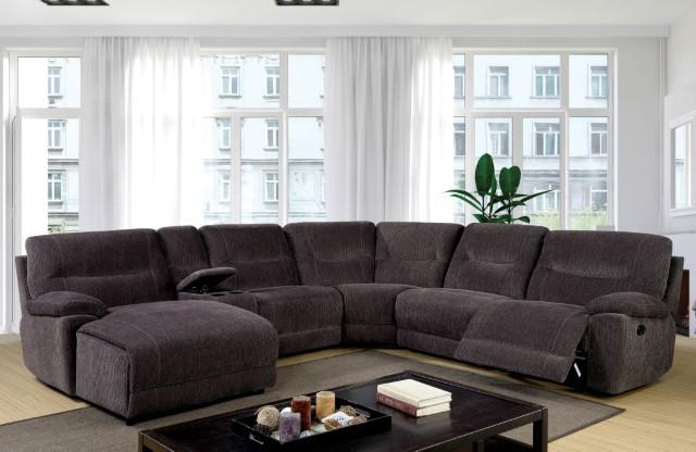 KARLEE II Gray Sectional w/ Console - Imperial Furniture (Las Vegas, NV) - Multi Location