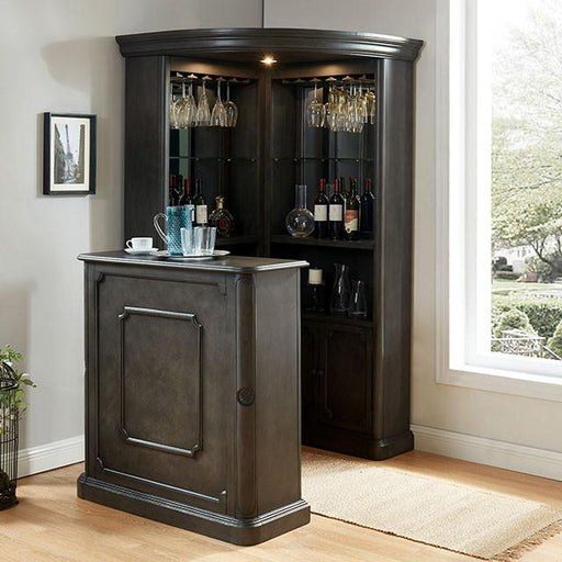 Voltaire Gray Curio Cabinet - Imperial Furniture (Las Vegas, NV) - Multi Location