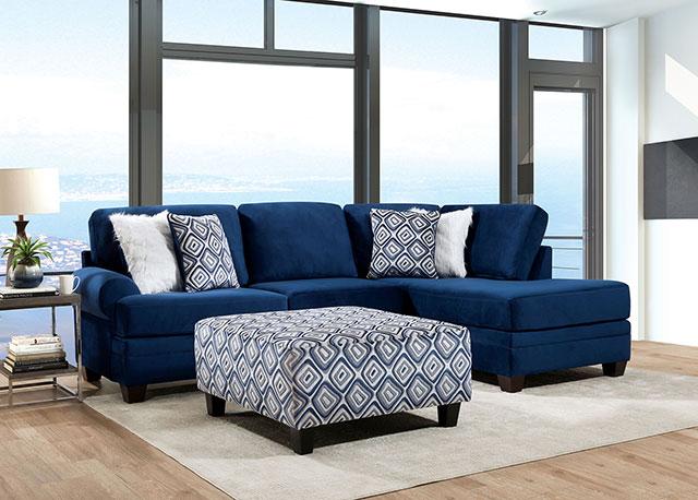 WALDPORT Sectional, Navy - Imperial Furniture (Las Vegas, NV) - Multi Location