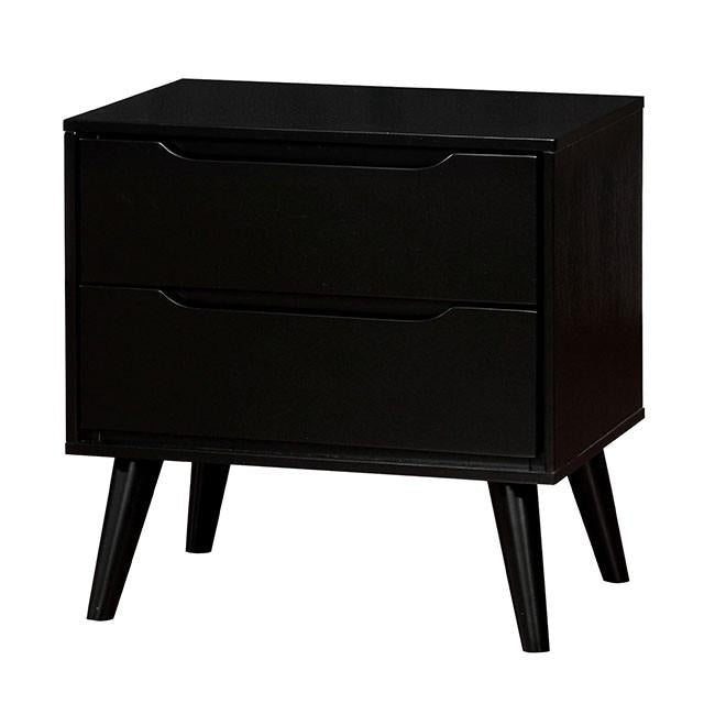 LENNART II Black Night Stand - Imperial Furniture (Las Vegas, NV) - Multi Location