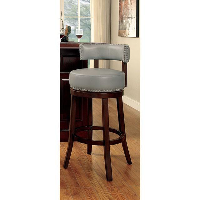 SHIRLEY Dark Oak/Gray 29" Bar Stool - Imperial Furniture (Las Vegas, NV) - Multi Location