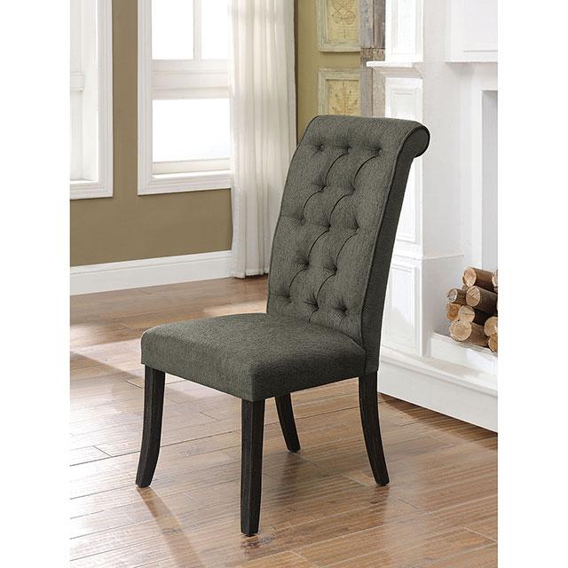 Sania III Gray/Antique Black Side Chair (2/CTN) - Imperial Furniture (Las Vegas, NV) - Multi Location
