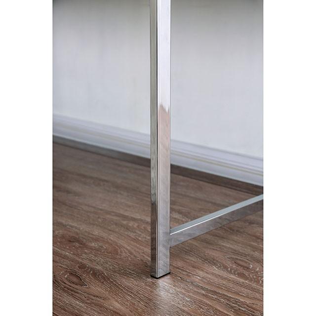 Loke White/Chrome Computer Desk - Imperial Furniture (Las Vegas, NV) - Multi Location