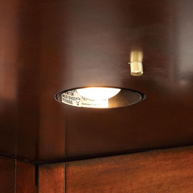VOLTAIRE Dark Cherry Curio - Imperial Furniture (Las Vegas, NV) - Multi Location