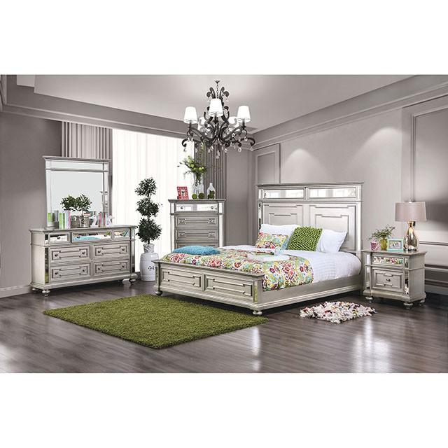 Salamanca Silver Night Stand - Imperial Furniture (Las Vegas, NV) - Multi Location