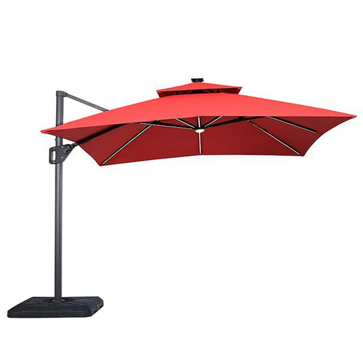 Sano 10 Ft Square Umbrella w/ Double Top w/ LED Light + 37" Large Base - Imperial Furniture (Las Vegas, NV) - Multi Location