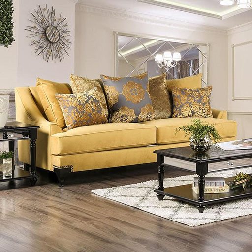 Viscontti Gold/Gray Sofa, Gold - Imperial Furniture (Las Vegas, NV) - Multi Location