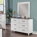 PRIAM Dresser, White/Gray - Imperial Furniture (Las Vegas, NV) - Multi Location