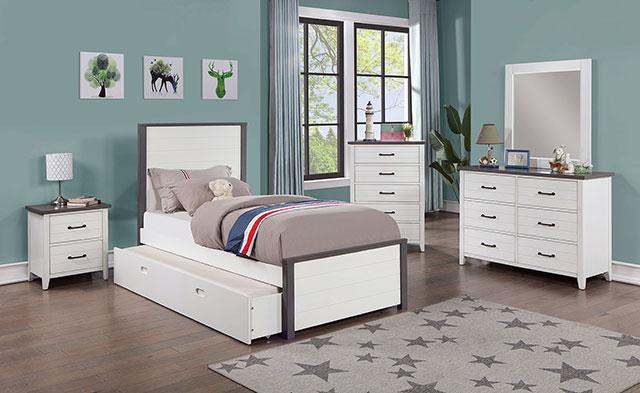 PRIAM Dresser, White/Gray - Imperial Furniture (Las Vegas, NV) - Multi Location