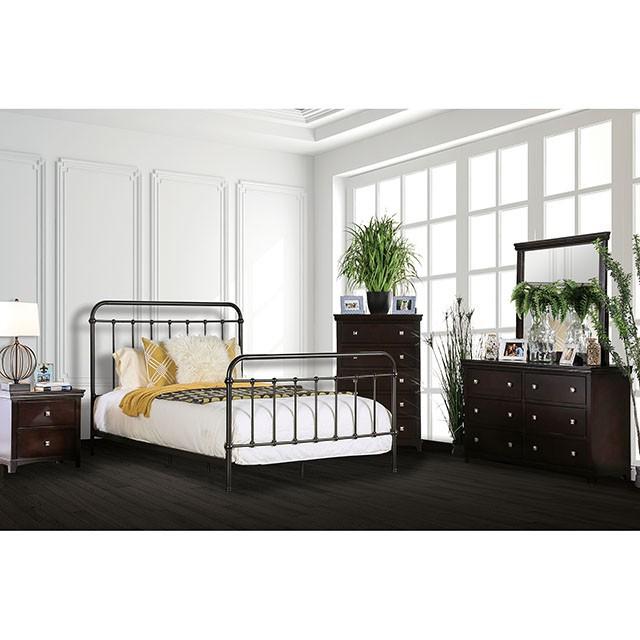 IRIA Dark Bronze Cal.King & E.King Bed - Imperial Furniture (Las Vegas, NV) - Multi Location