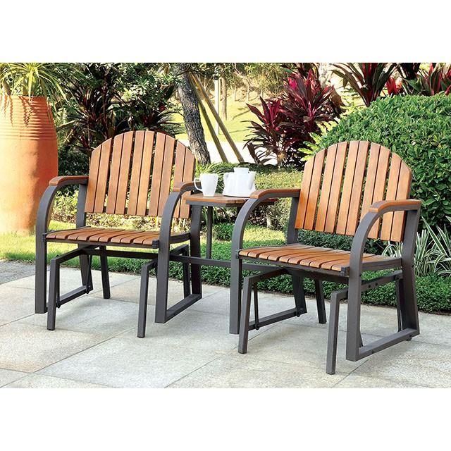 PERSE Dark Gray/Oak Rocking Chair - Imperial Furniture (Las Vegas, NV) - Multi Location