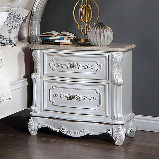 ROSALIND Night Stand, Pearl White - Imperial Furniture (Las Vegas, NV) - Multi Location