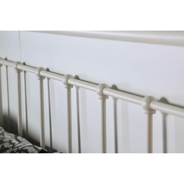 IRIA Vintage White Cal.King, E.King, & Full Bed - Imperial Furniture (Las Vegas, NV) - Multi Location