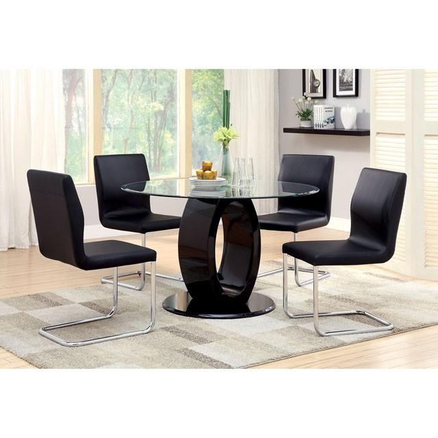 LODIA I Black/Silver Side Chair - Imperial Furniture (Las Vegas, NV) - Multi Location