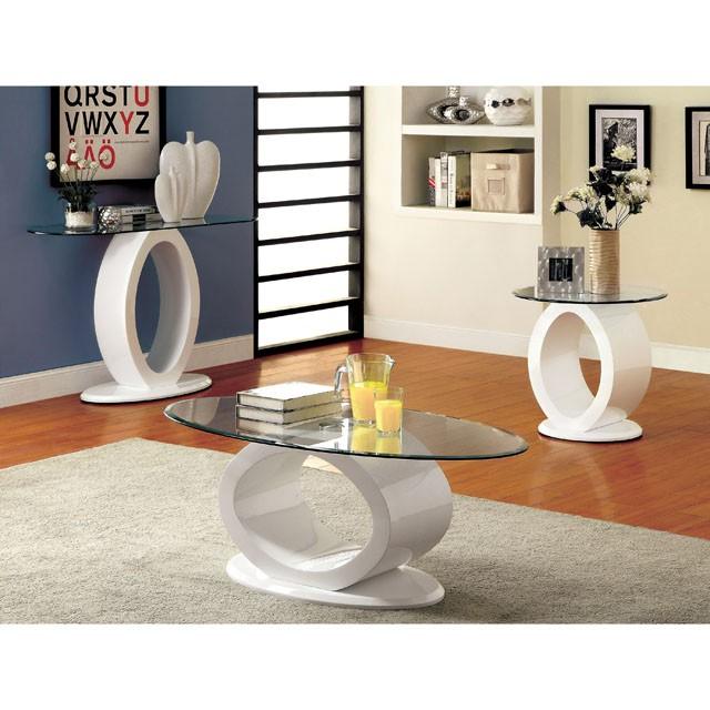 LODIA III White Coffee Table, White - Imperial Furniture (Las Vegas, NV) - Multi Location