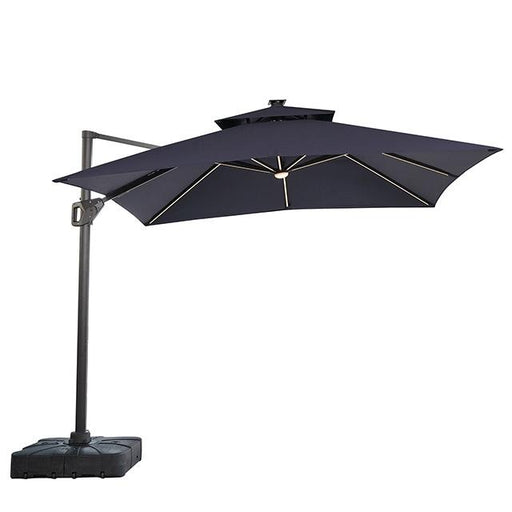 Sano 10 Ft Square Umbrella w/ Double Top w/ LED Light + 37" Large Base - Imperial Furniture (Las Vegas, NV) - Multi Location