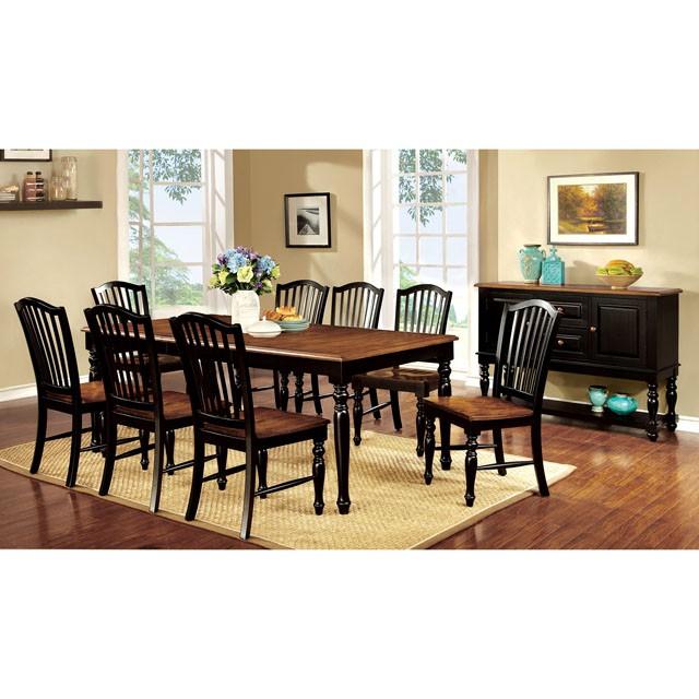 MAYVILLE Black/Antique Oak Side Chair (2/CTN) - Imperial Furniture (Las Vegas, NV) - Multi Location