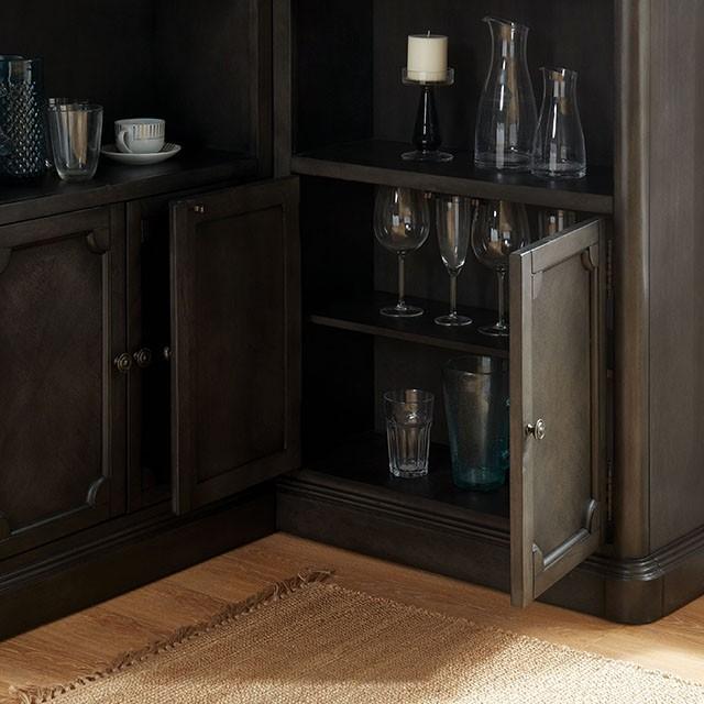Voltaire Gray Curio Cabinet - Imperial Furniture (Las Vegas, NV) - Multi Location
