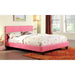 Evans Bed Espresso & Pink - Imperial Furniture (Las Vegas, NV) - Multi Location