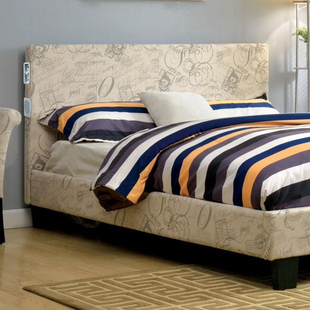 Evans E.King & Cal.King Bed Espressso, White, & Camel - Imperial Furniture (Las Vegas, NV) - Multi Location