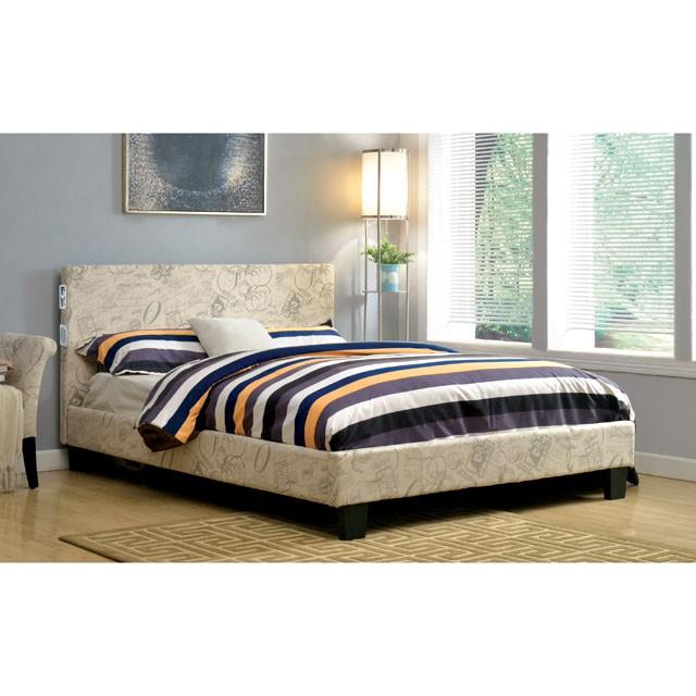 Evans E.King & Cal.King Bed Espressso, White, & Camel - Imperial Furniture (Las Vegas, NV) - Multi Location