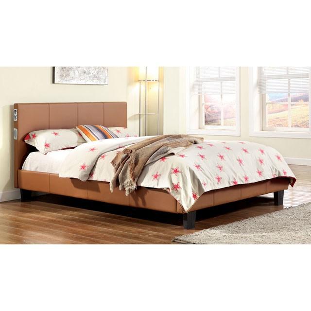 Evans E.King & Cal.King Bed Espressso, White, & Camel - Imperial Furniture (Las Vegas, NV) - Multi Location