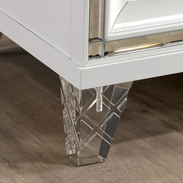 EMMELINE Night Stand w/ USB, White - Imperial Furniture (Las Vegas, NV) - Multi Location