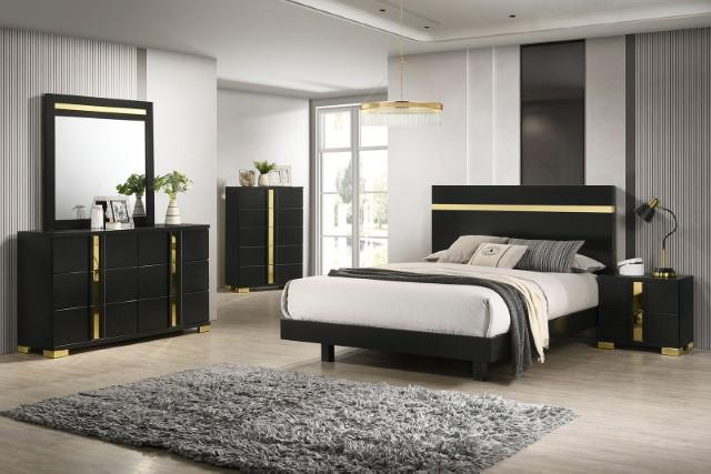 Lillestrom Bed Black - Imperial Furniture (Las Vegas, NV) - Multi Location