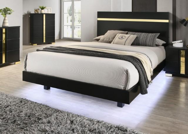 Lillestrom E.King, Queen, Full, & Full Bed Black & White - Imperial Furniture (Las Vegas, NV) - Multi Location