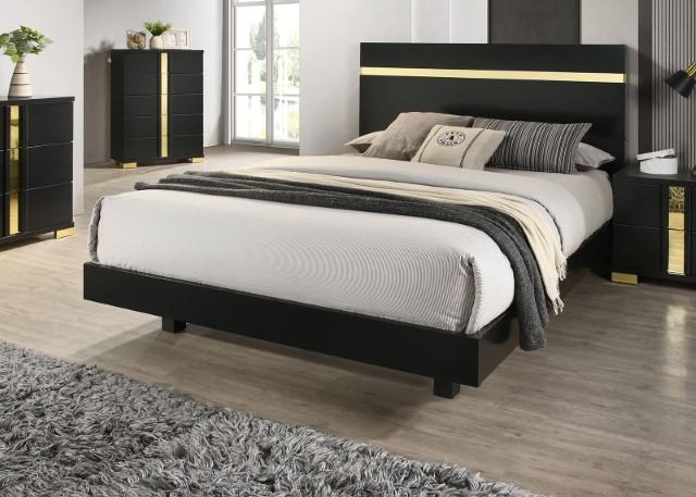 Lillestrom Bed Black - Imperial Furniture (Las Vegas, NV) - Multi Location