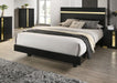 Lillestrom E.King, Queen, Full, & Full Bed Black & White - Imperial Furniture (Las Vegas, NV) - Multi Location