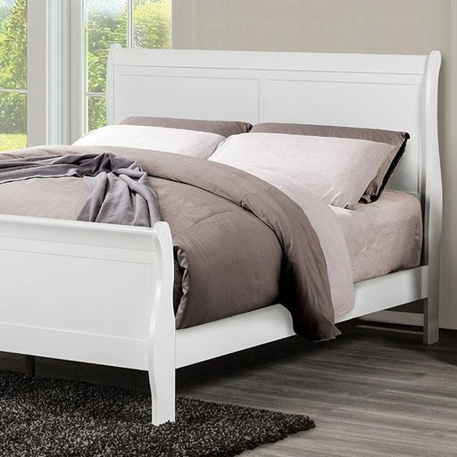 Louis Philippe Full Bed Expresso & White - Imperial Furniture (Las Vegas, NV) - Multi Location