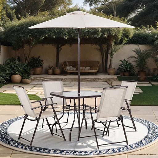 Fallone 7 Pc. Outdoor Dining Set - Imperial Furniture (Las Vegas, NV) - Multi Location