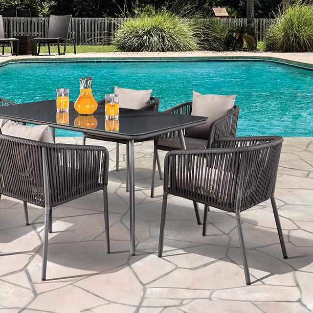 Tushari 8 Pc. Outdoor Dining Set - Imperial Furniture (Las Vegas, NV) - Multi Location