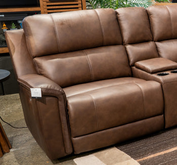 Bleckley Power Reclining Sectional Loveseat - Imperial Furniture (Las Vegas, NV) - Multi Location