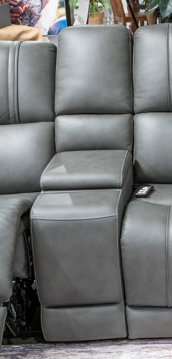 5Z - Pittson Power Reclining Sectional Loveseat with Console - Imperial Furniture (Las Vegas, NV) - Multi Location