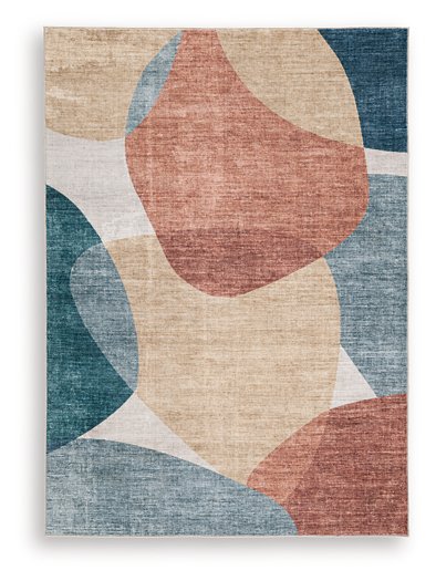 Chanleigh Washable 5' x 7' Area Rug - Imperial Furniture (Las Vegas, NV) - Multi Location