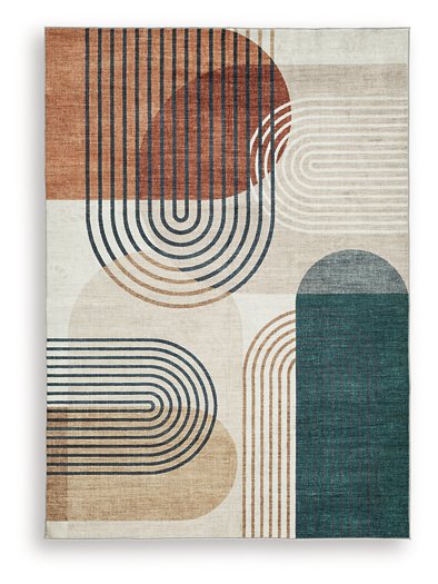 Farrendale Washable Area Rug - Imperial Furniture (Las Vegas, NV) - Multi Location
